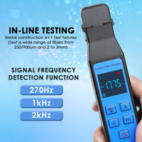 ILFI-449 Optical Fiber Identifier 800～1700nm Wavelength with Visual Fault Locator (VFL) and Optical Power Module Function Active Live Optical Network Testing Colored Screen Display Power Meter Tool - Instrulife