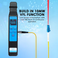 ILFI-449 Optical Fiber Identifier 800～1700nm Wavelength with Visual Fault Locator (VFL) and Optical Power Module Function Active Live Optical Network Testing Colored Screen Display Power Meter Tool - Instrulife