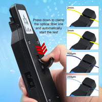 ILFI-449 Optical Fiber Identifier 800～1700nm Wavelength with Visual Fault Locator (VFL) and Optical Power Module Function Active Live Optical Network Testing Colored Screen Display Power Meter Tool - Instrulife