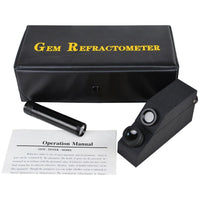 ILGR-757 1.30 ~ 1.81 RI Range Gemological Refractometer + Index oil Flashlight Polarizing Lens - Instrulife