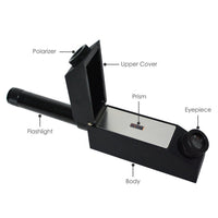 ILGR-757 1.30 ~ 1.81 RI Range Gemological Refractometer + Index oil Flashlight Polarizing Lens - Instrulife