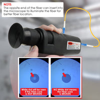 ILFM-108 Handheld 400x Fiber Optical Microscope Inspection White LED Illumination CE Approved - Instrulife