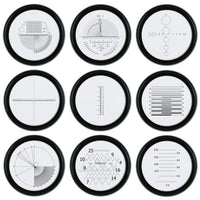 ILJL-717L Magnifier Scale Loupe 10x Magnification 8 LED Light 20mm Scale Chart & 25mm Field of View - Instrulife