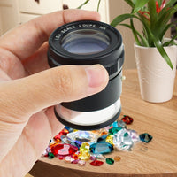 ILJL-717L Magnifier Scale Loupe 10x Magnification 8 LED Light 20mm Scale Chart & 25mm Field of View - Instrulife