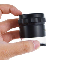 ILJL-717L Magnifier Scale Loupe 10x Magnification 8 LED Light 20mm Scale Chart & 25mm Field of View - Instrulife