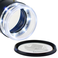 ILJL-717L Magnifier Scale Loupe 10x Magnification 8 LED Light 20mm Scale Chart & 25mm Field of View - Instrulife
