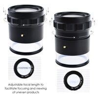ILJL-717L Magnifier Scale Loupe 10x Magnification 8 LED Light 20mm Scale Chart & 25mm Field of View - Instrulife