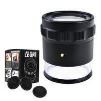 ILJL-717L Magnifier Scale Loupe 10x Magnification 8 LED Light 20mm Scale Chart & 25mm Field of View - Instrulife