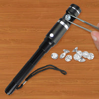 ILJL-184 10x 18mm Handheld Darkfield Loupe, with LED Flashlight Jeweller Gem Inspection Tools - Instrulife