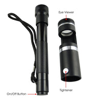 ILJL-184 10x 18mm Handheld Darkfield Loupe, with LED Flashlight Jeweller Gem Inspection Tools - Instrulife