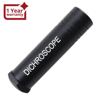 ILGI-43 Handheld Heavy Duty Calcite Dichroscope, Trichoic Gem & Gemstones Gemological Testing, Jeweler Tool Metal Body Gemology 15mm Diameter Gemologist - Instrulife
