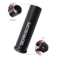 ILGI-43 Handheld Heavy Duty Calcite Dichroscope, Trichoic Gem & Gemstones Gemological Testing, Jeweler Tool Metal Body Gemology 15mm Diameter Gemologist - Instrulife