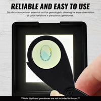 ILGI-7209 Foldaway Dichroscope Gemstone Jewelry Testing Tool Lightweight and Portable Ideal for Jewelers and Gemologists - Instrulife