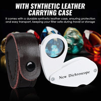 ILGI-7209 Foldaway Dichroscope Gemstone Jewelry Testing Tool Lightweight and Portable Ideal for Jewelers and Gemologists - Instrulife