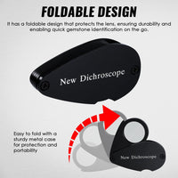 ILGI-7209 Foldaway Dichroscope Gemstone Jewelry Testing Tool Lightweight and Portable Ideal for Jewelers and Gemologists - Instrulife