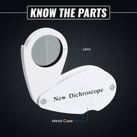 ILGI-7209 Foldaway Dichroscope Gemstone Jewelry Testing Tool Lightweight and Portable Ideal for Jewelers and Gemologists - Instrulife