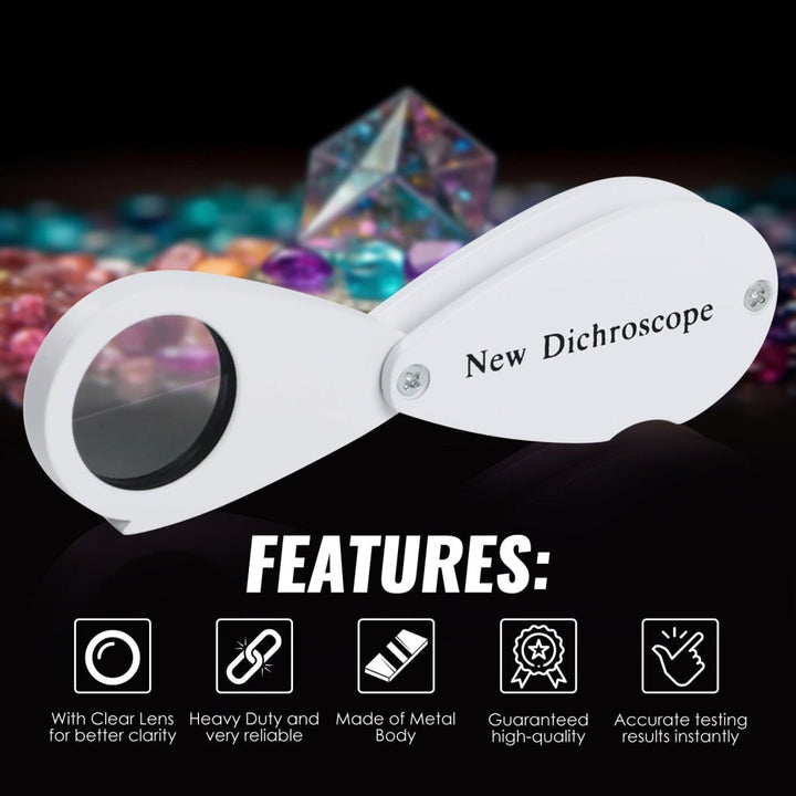 ILGI-7209 Foldaway Dichroscope Gemstone Jewelry Testing Tool Lightweight and Portable Ideal for Jewelers and Gemologists - Instrulife