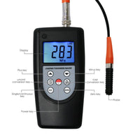 ILTM-1210A Coating Thickness Meter Gauge F & NF, Magnetic Induction Eddy Current 0~2000μm 0~80mil Non-Magnetic Non-conductive Material Thick Measure Tester, Substrate Auto Detection - Instrulife