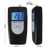 ILTM-1210A Coating Thickness Meter Gauge F & NF, Magnetic Induction Eddy Current 0~2000μm 0~80mil Non-Magnetic Non-conductive Material Thick Measure Tester, Substrate Auto Detection - Instrulife