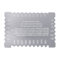 ILTM-2000 Wet Film Combs 25~2032µm Microns Micrometer / 1~80 Mil Dual Scale, Wet Paint Coating Thickness Step Notched Gauge, Rectangular Style - Instrulife