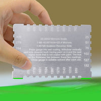 ILTM-2000 Wet Film Combs 25~2032µm Microns Micrometer / 1~80 Mil Dual Scale, Wet Paint Coating Thickness Step Notched Gauge, Rectangular Style - Instrulife