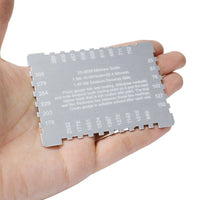 ILTM-2000 Wet Film Combs 25~2032µm Microns Micrometer / 1~80 Mil Dual Scale, Wet Paint Coating Thickness Step Notched Gauge, Rectangular Style - Instrulife