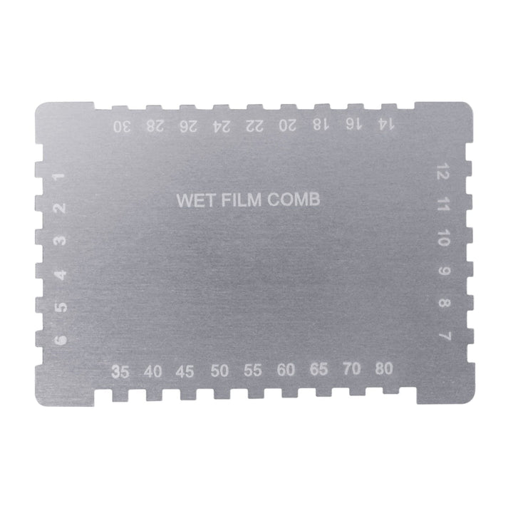 ILTM-2000 Wet Film Combs 25~2032µm Microns Micrometer / 1~80 Mil Dual Scale, Wet Paint Coating Thickness Step Notched Gauge, Rectangular Style - Instrulife
