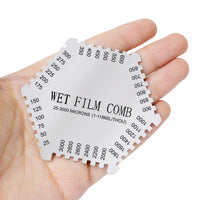 ILTM-8000 Wet Film Combs 25~3000µm Microns Micrometer / 1~118 Mil Dual Scale, Wet Paint Coating Thickness Step Notched Gauge, Hexagonal Style - Instrulife
