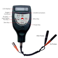 ILTM-762 Digital Paint Coating Thickness Meter Gauge with F & NF Probes CE Marking Automotive Tester - Instrulife