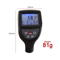 ILTM-763 Digital Paint Coating Thickness Gauge F/NF Probes Big LCD 99 Groups Measure CE Marking Aluminum & Iron Substrates - Instrulife