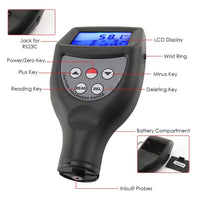 ILTM-763 Digital Paint Coating Thickness Gauge F/NF Probes Big LCD 99 Groups Measure CE Marking Aluminum & Iron Substrates - Instrulife