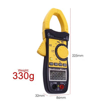 ILMU-63 Digital AC/DC Clamp Meter Multimeter Thermometer Ohm Auto Range 3999 Counts Professional Tester - Instrulife
