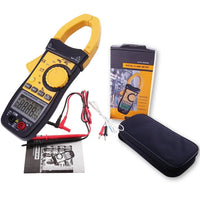 ILMU-63 Digital AC/DC Clamp Meter Multimeter Thermometer Ohm Auto Range 3999 Counts Professional Tester - Instrulife