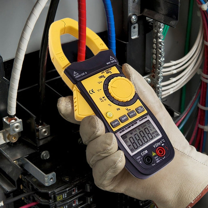 ILMU-63 Digital AC/DC Clamp Meter Multimeter Thermometer Ohm Auto Range 3999 Counts Professional Tester - Instrulife