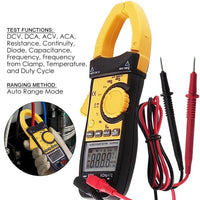 ILMU-63 Digital AC/DC Clamp Meter Multimeter Thermometer Ohm Auto Range 3999 Counts Professional Tester - Instrulife