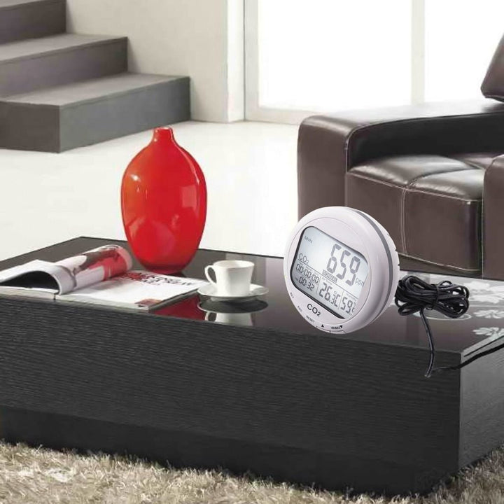 ILAQ-3 Desktop Indoor Air Quality Monitor Carbon Dioxide (CO2) Temperature Humidity %RH 0~2000ppm Range - Instrulife