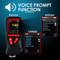 ILTM-275 Professional Thickness Meter Gauge Digital HD Colored Display Car Paint Coating Tester Data Storage Screen Rotation Rechargeable Battery Automotive Tool 0~1300um/51mil Measurement Range - Instrulife