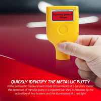 ILTM-407 Paint Thickness Meter Mil Coating Depth Gauge Tester with Fe/NFe Measuring 0-3500 μm for Used Car Buyers, Check The Cars Original Coating - Instrulife