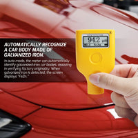 ILTM-407 Paint Thickness Meter Mil Coating Depth Gauge Tester with Fe/NFe Measuring 0-3500 μm for Used Car Buyers, Check The Cars Original Coating - Instrulife