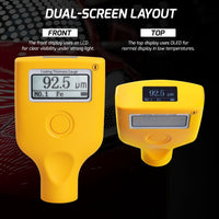 ILTM-407 Paint Thickness Meter Mil Coating Depth Gauge Tester with Fe/NFe Measuring 0-3500 μm for Used Car Buyers, Check The Cars Original Coating - Instrulife