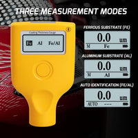 ILTM-407 Paint Thickness Meter Mil Coating Depth Gauge Tester with Fe/NFe Measuring 0-3500 μm for Used Car Buyers, Check The Cars Original Coating - Instrulife