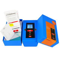 ILDM-209 40M (131ft) Digital Laser Distance Meter Measuring Device D8 Rangefinder Measure Telemetro Range Finder with Backlit LCD Screen, Single-distance/ Continuous Measurement Area Pythagorean Modes, +/- 1.5mm High Accuracy - Instrulife