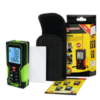 ILDM-722 Digital Laser Distance Meter 40m (131ft) Handheld Range Finder Area & Volume Measuring Tools Meter Tester with Backlight and Spirit Bubble Level, ±1mm accuracy - Instrulife