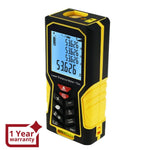 ILDM-723 Digital Laser Distance Meter 70m (229ft) Handheld Range Finder Area & Volume Measuring Tools Meter Tester with Backlight and Spirit Bubble Level, ±1mm accuracy - Instrulife