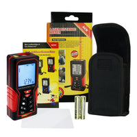 ILDM-724 Digital Laser Distance Meter 100m(328ft) Handheld Range Finder Area & Volume Measuring Tools Meter Tester with Backlight and Spirit Bubble Level, ±1mm accuracy - Instrulife