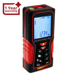 ILDM-724 Digital Laser Distance Meter 100m(328ft) Handheld Range Finder Area & Volume Measuring Tools Meter Tester with Backlight and Spirit Bubble Level, ±1mm accuracy - Instrulife