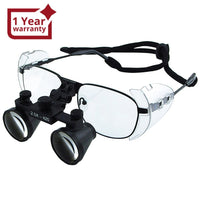 ILDL-768 2.5x Magnification Dental Loupes, Galilean Style Titanium Frame, Dental Surgical Medical Binocular, 100mm Field of View + 90mm Depth of Field +420mm Working Distance, Flip-Up Function Flexible Optical Glass Loupe Dentistry - Instrulife