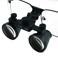 ILDL-768 2.5x Magnification Dental Loupes, Galilean Style Titanium Frame, Dental Surgical Medical Binocular, 100mm Field of View + 90mm Depth of Field +420mm Working Distance, Flip-Up Function Flexible Optical Glass Loupe Dentistry - Instrulife