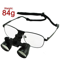ILDL-769 3.5x Magnification Dental Loupes, Galilean Style Titanium Frame, Dental Surgical Medical Binocular, 60mm Field of View + 55mm Depth of Field +420mm Working Distance, Flip-Up Function Flexible Optical Glass Loupe Dentistry - Instrulife