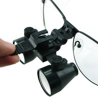 ILDL-769 3.5x Magnification Dental Loupes, Galilean Style Titanium Frame, Dental Surgical Medical Binocular, 60mm Field of View + 55mm Depth of Field +420mm Working Distance, Flip-Up Function Flexible Optical Glass Loupe Dentistry - Instrulife